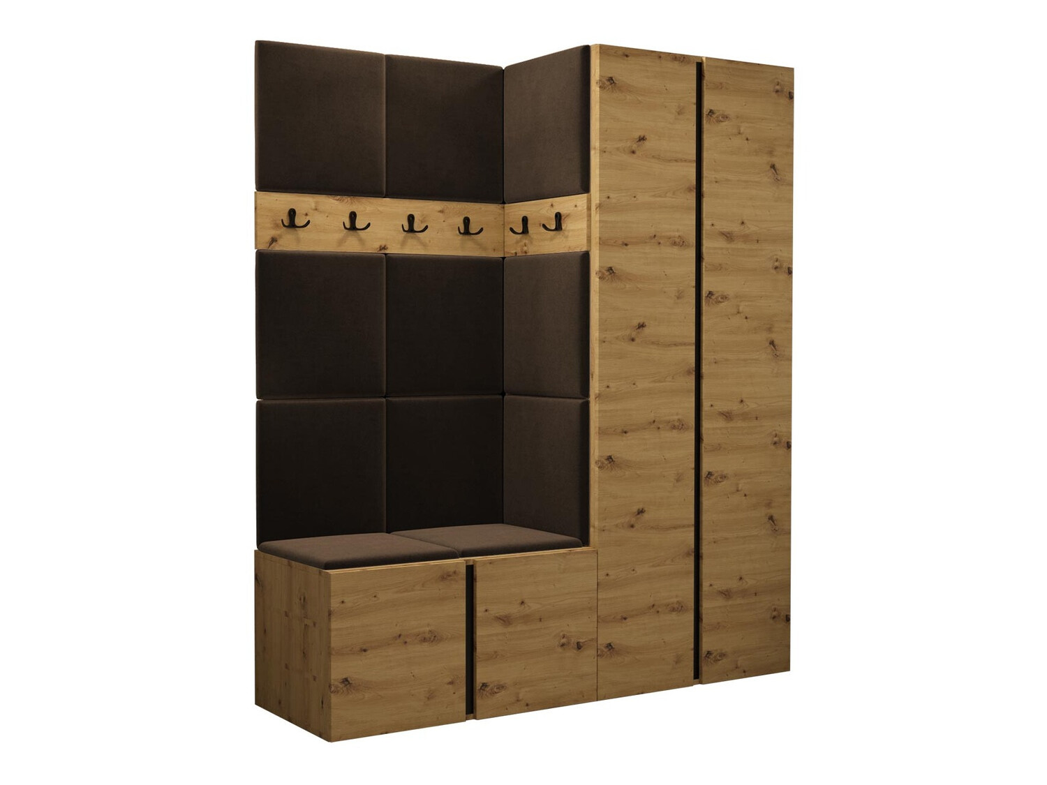 Set za hodnik Pinis III (Hrast Artisan)