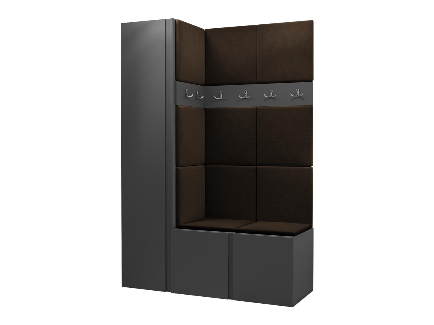 Set za hodnik Pinis IX (Grafit)