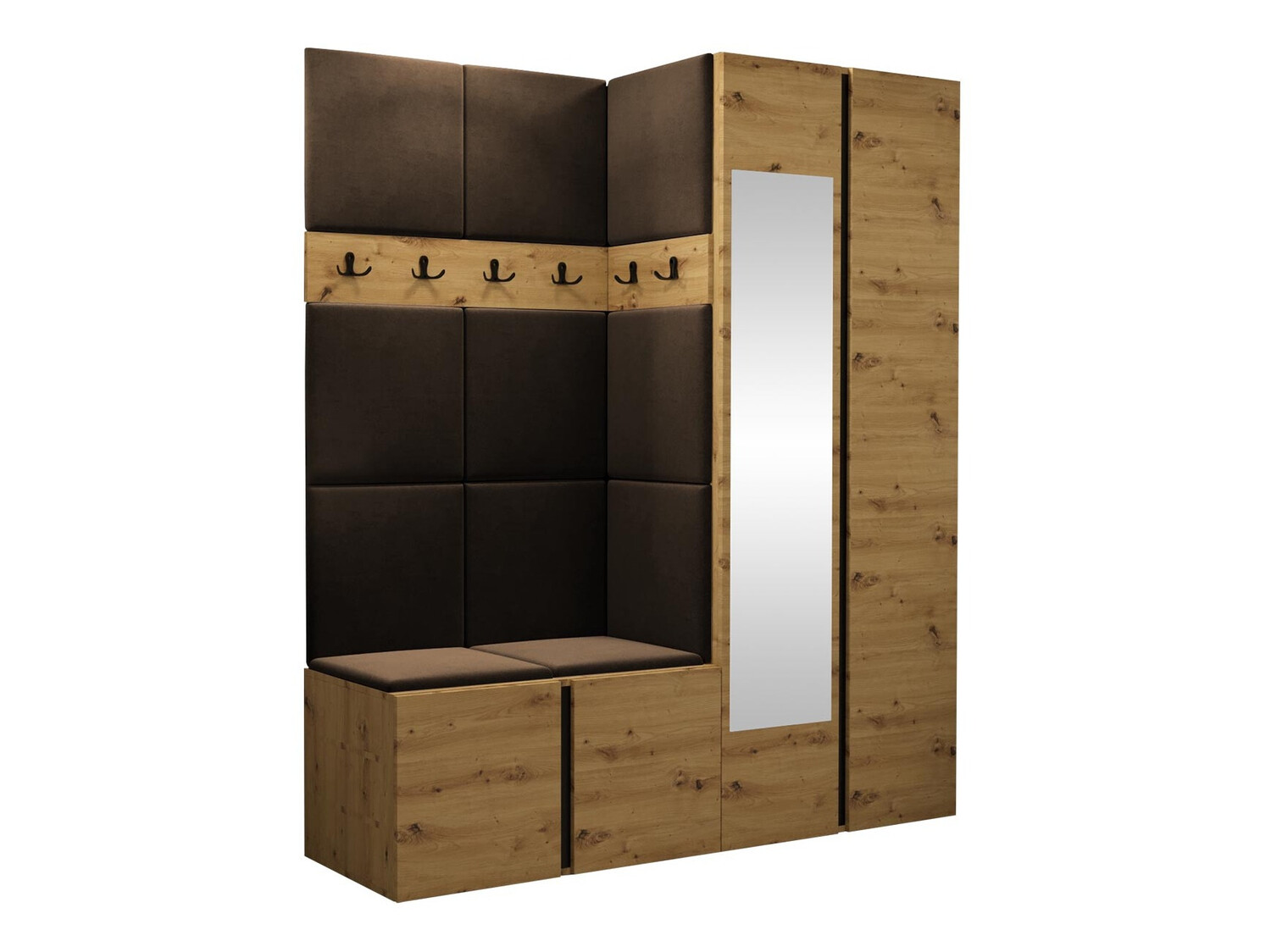 Set za hodnik Pinis X (Hrast Artisan)