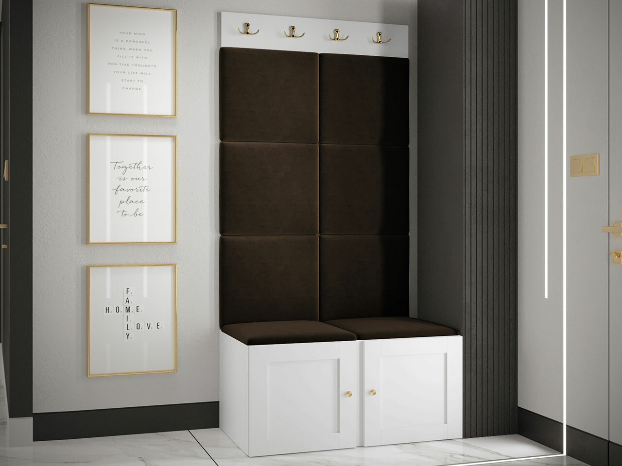 Set za hodnik Hartford 375 (Bijela)