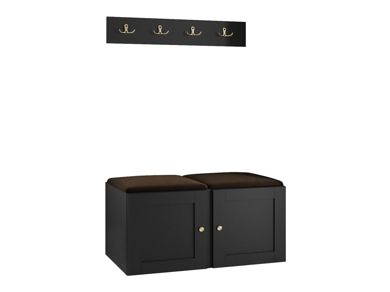 Set za hodnik Hartford 376 (Crna)