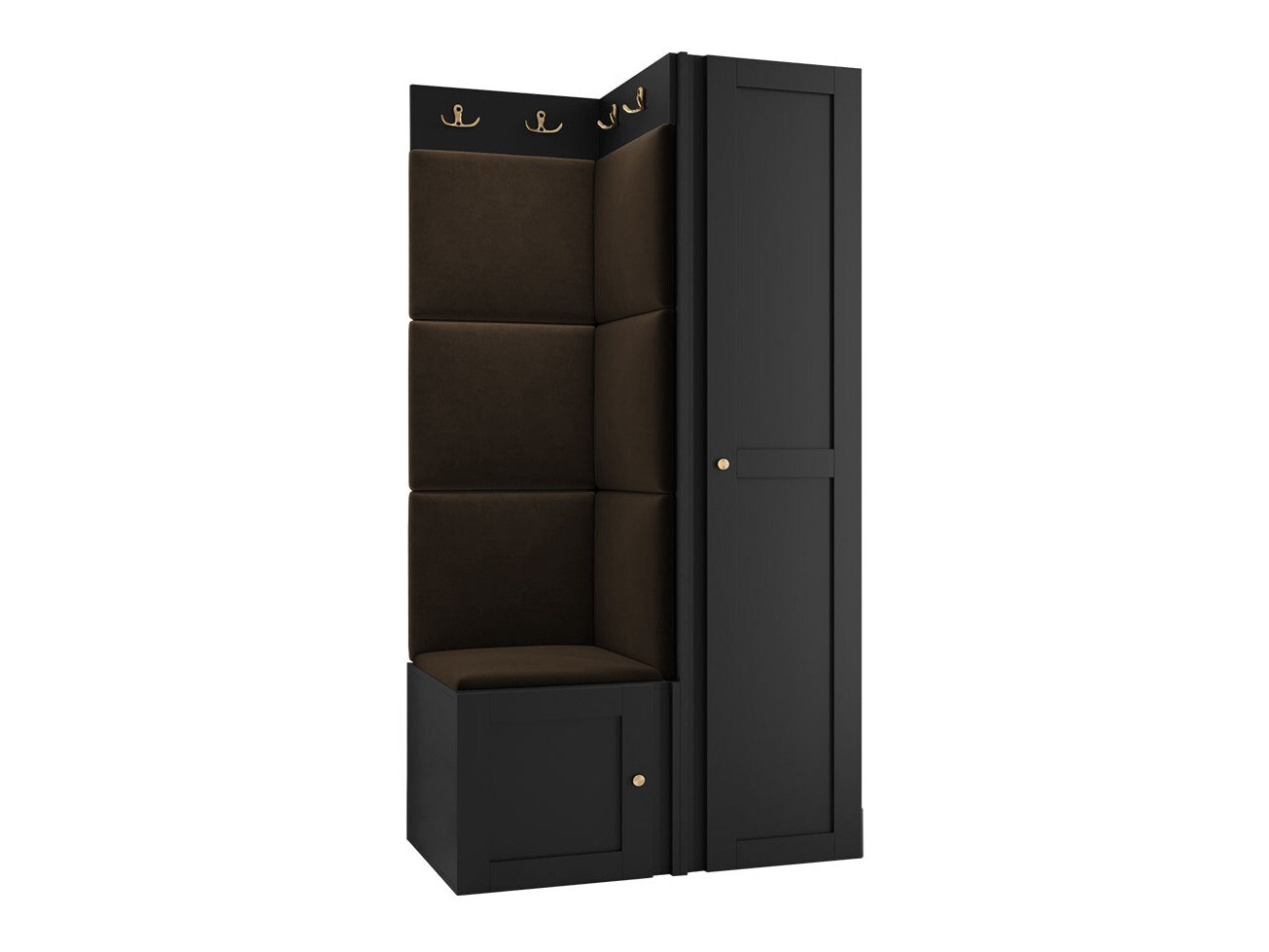 Set za hodnik Hartford 381 (Crna)