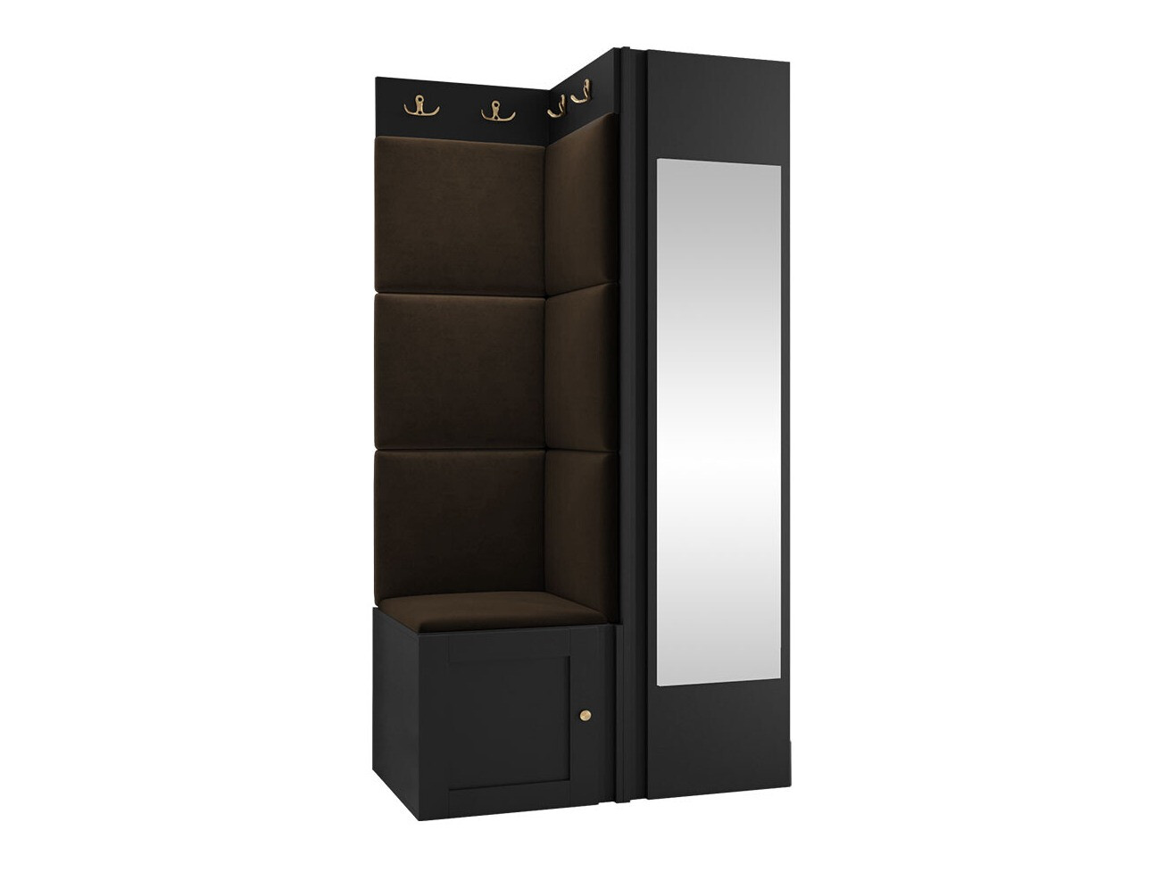 Set za hodnik Hartford 382 (Crna)