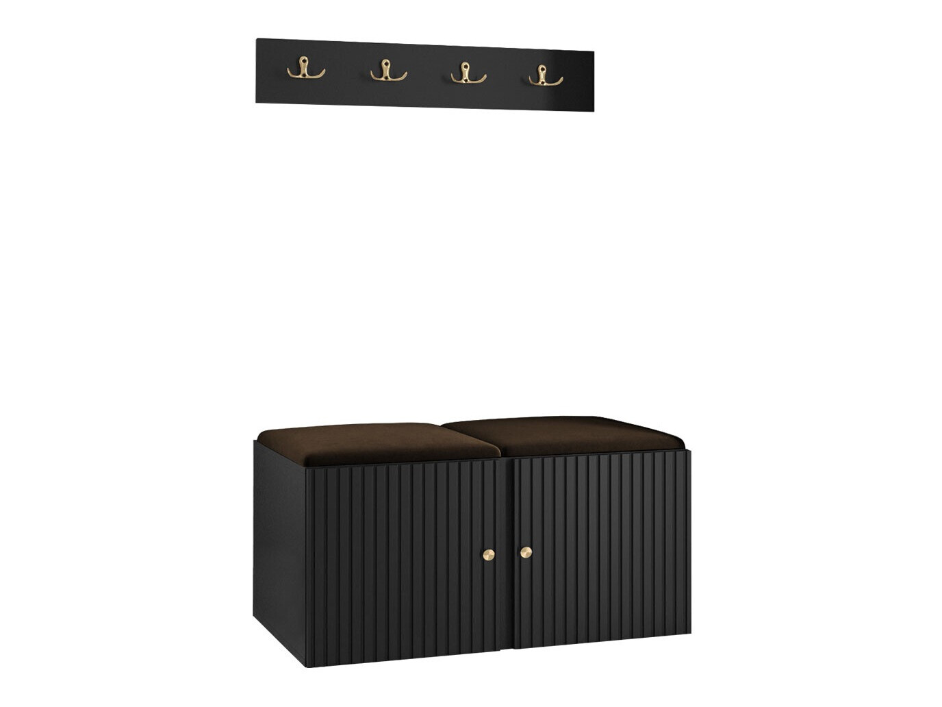 Set za hodnik Hartford 384 (Crna)