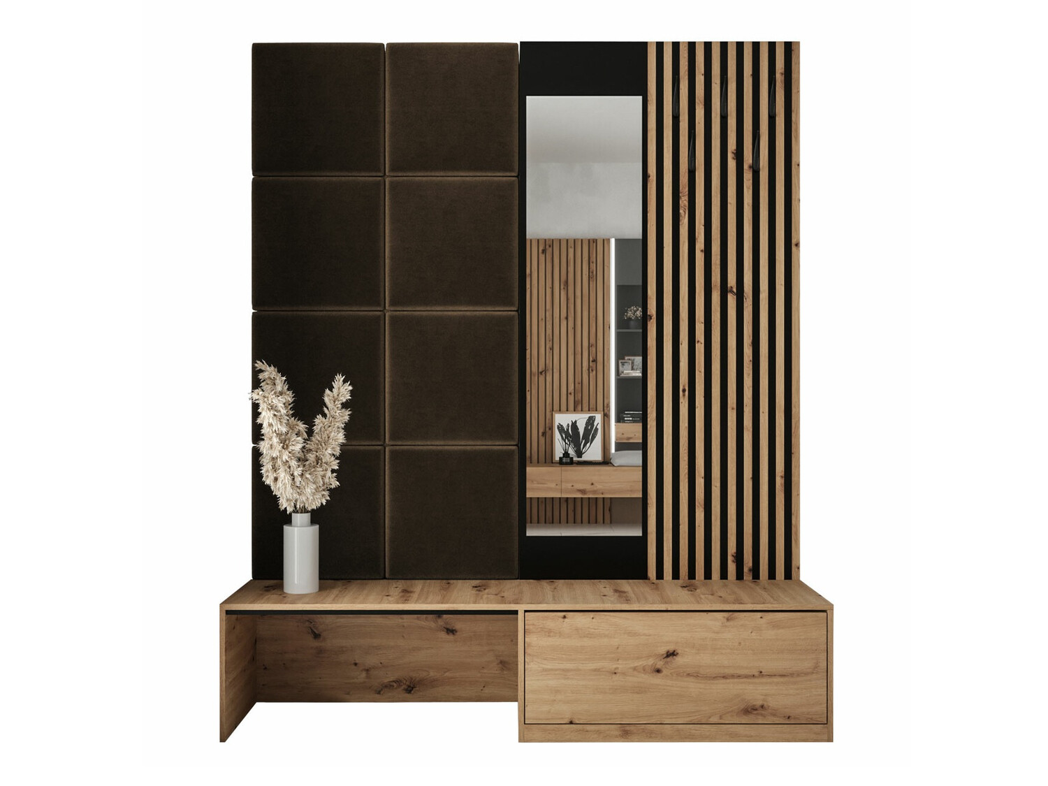 Set za hodnik Hartford 322 (Hrast Artisan + Manila 04)