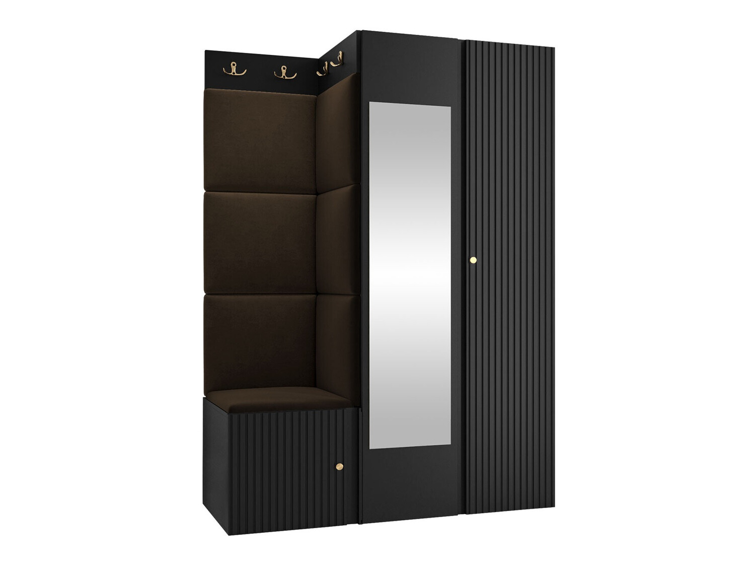 Set za hodnik Hartford 388 (Crna)