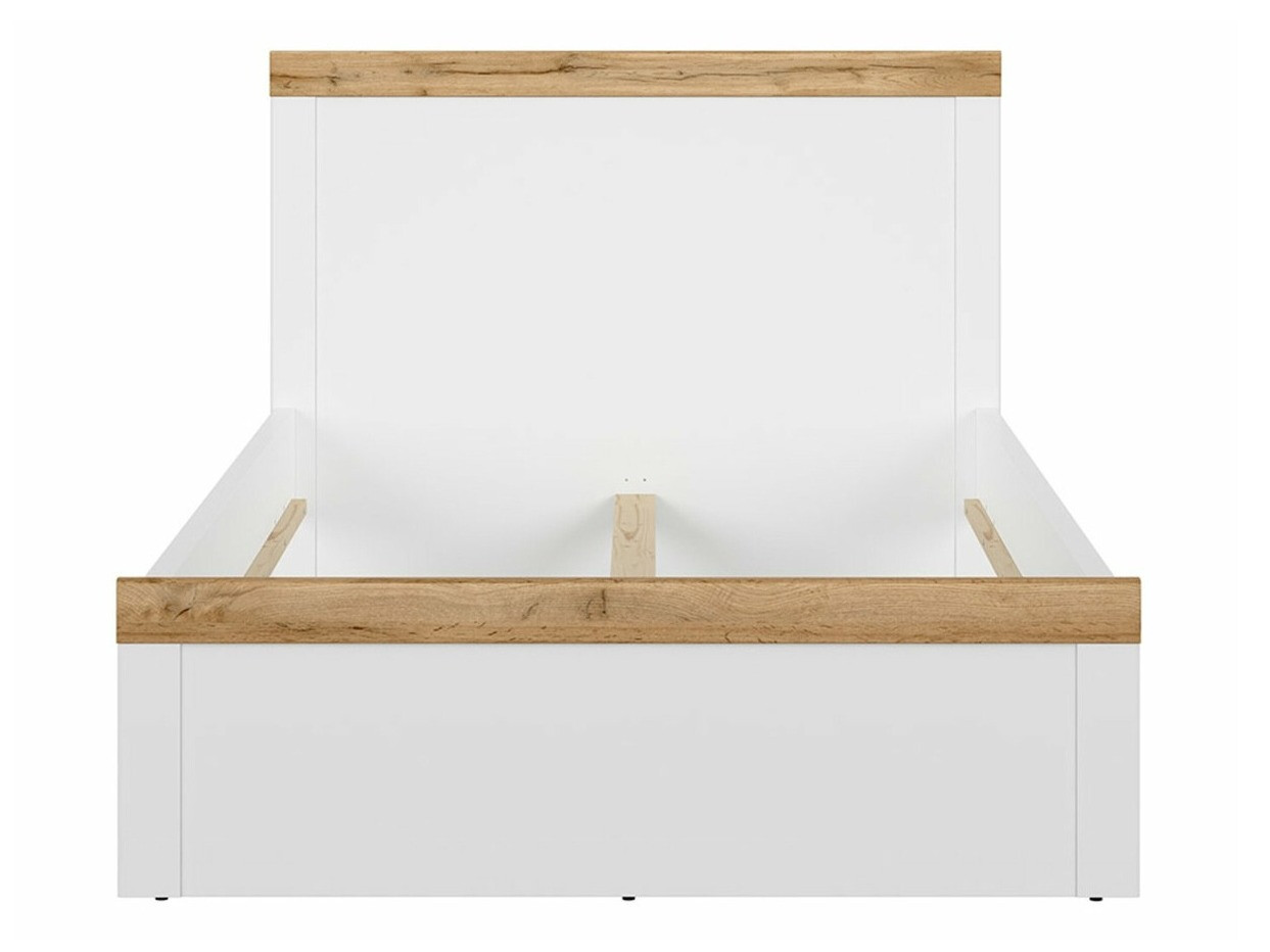 Krevet Sonsoru 115 (Bijela + Sjajno bijela + Hrast Wotan)