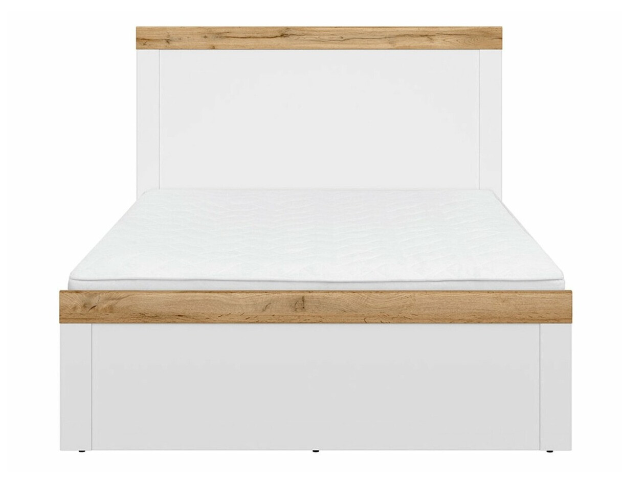 Krevet Sonsoru 115 (Bijela + Sjajno bijela + Hrast Wotan)