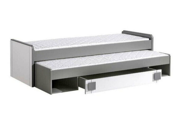 Krevet Elmenou 115 (Bijela + Antracit)