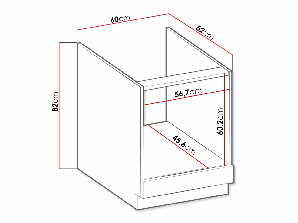 Modularni ormarić za ugradbene aparate Retro Grey 109