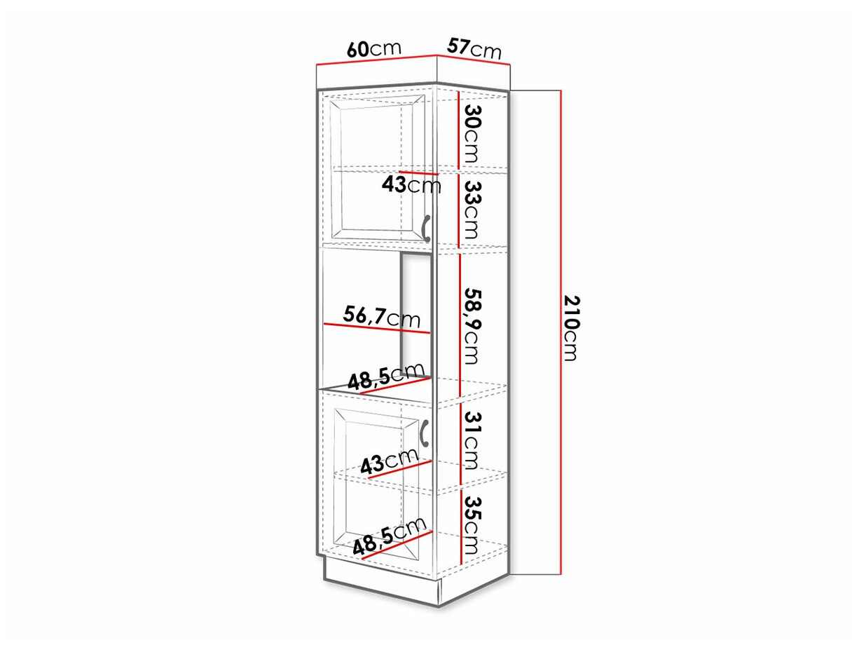 Modularni ormarić za ugradbene aparate Retro White 115