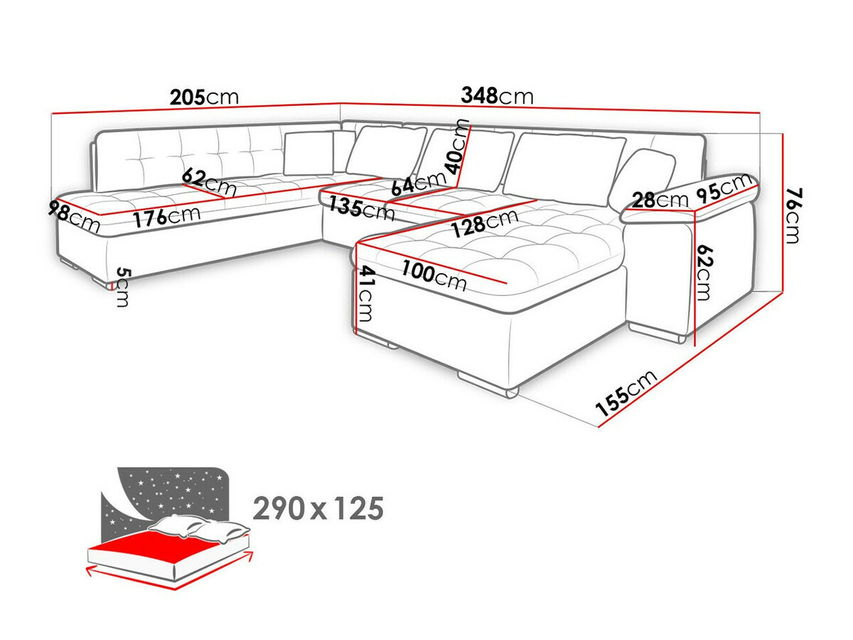 Kutna garnitura Comfivo Gemma III (Soft 017 + Lux 05 + Lux 06)