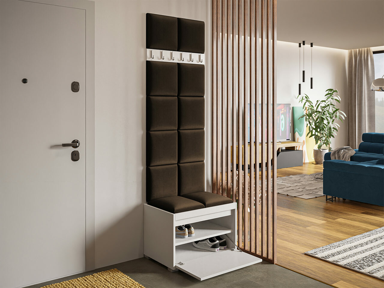 Set za hodnik Comfivo Pinus VII (Bijela + Manila 04)