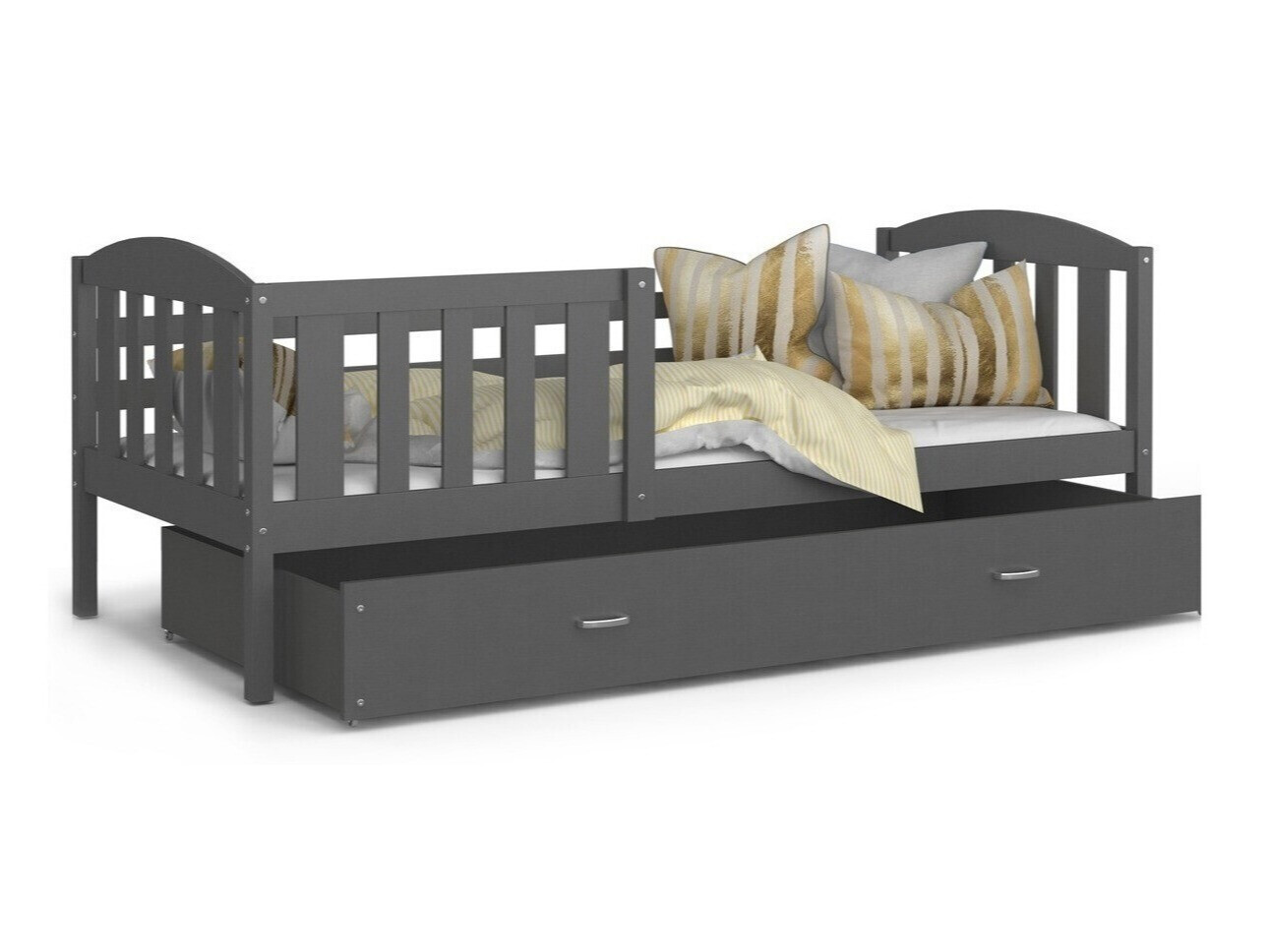 Krevet Aurora 126 (Siva)