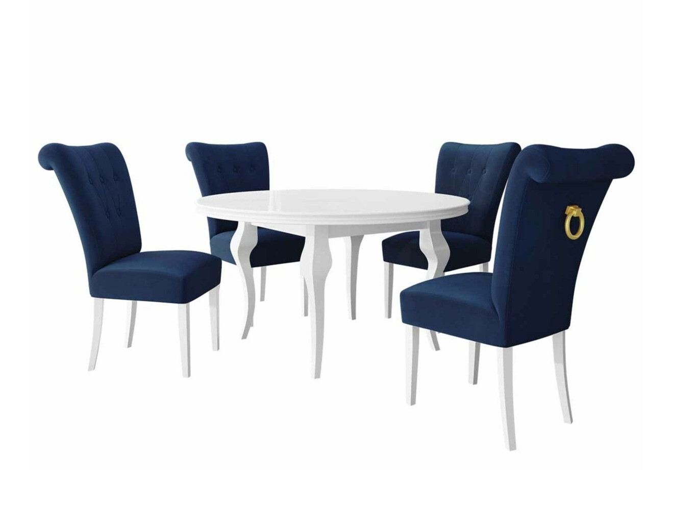 Blagovaonski set Racine 143 (Bijela + Magic Velvet 2216)