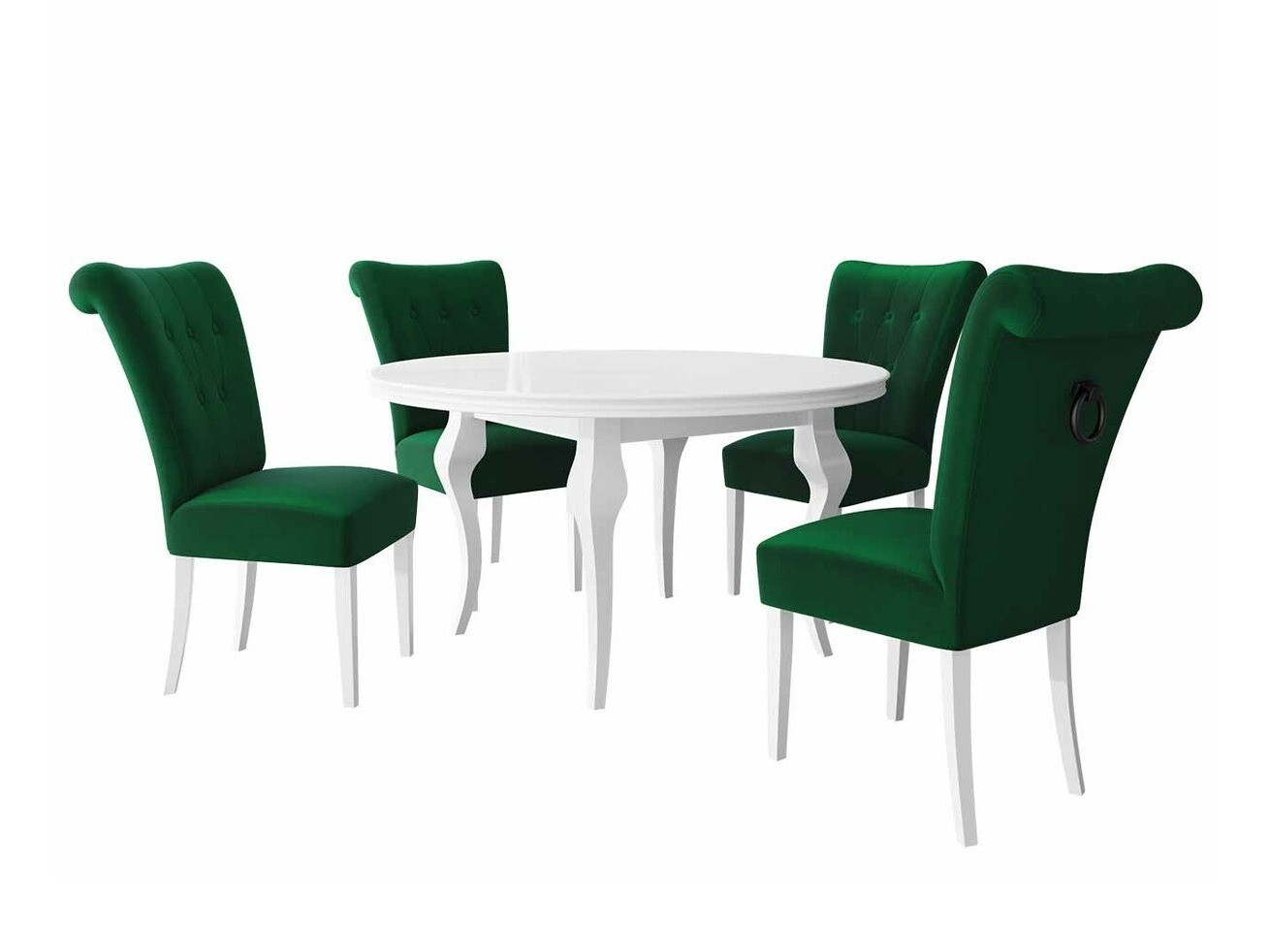 Blagovaonski set Racine 143 (Bijela + Magic Velvet 2225)