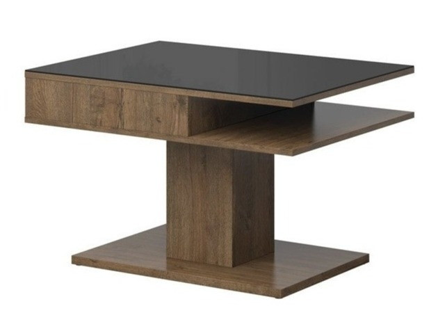 Stolić za kavu Boston 208 (April hrast + Crna)