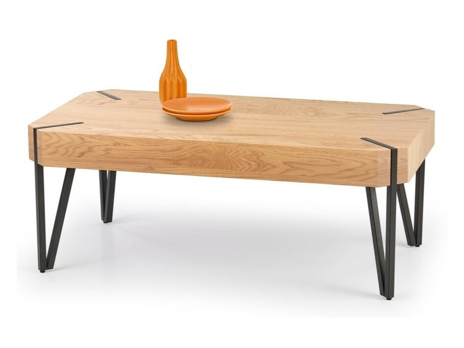 Stolić za kavu Houston 303 (Zlatni hrast + Crna)