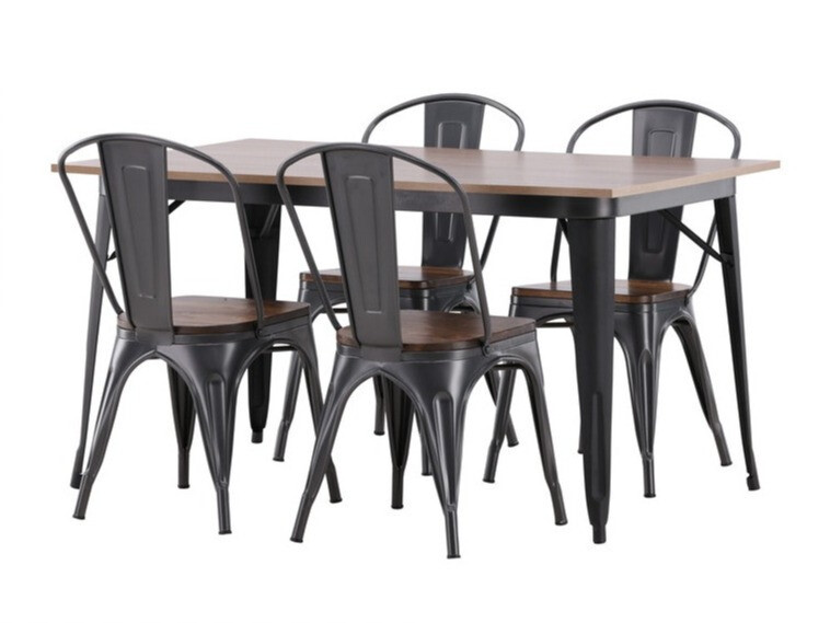 Blagovaonski set Dallas 3366 (Orah + Tamno siva)