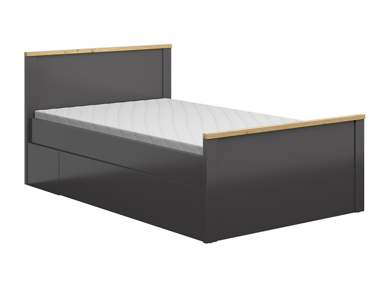 Krevet Sordoro 132 (Grafit + Artisan hrast)