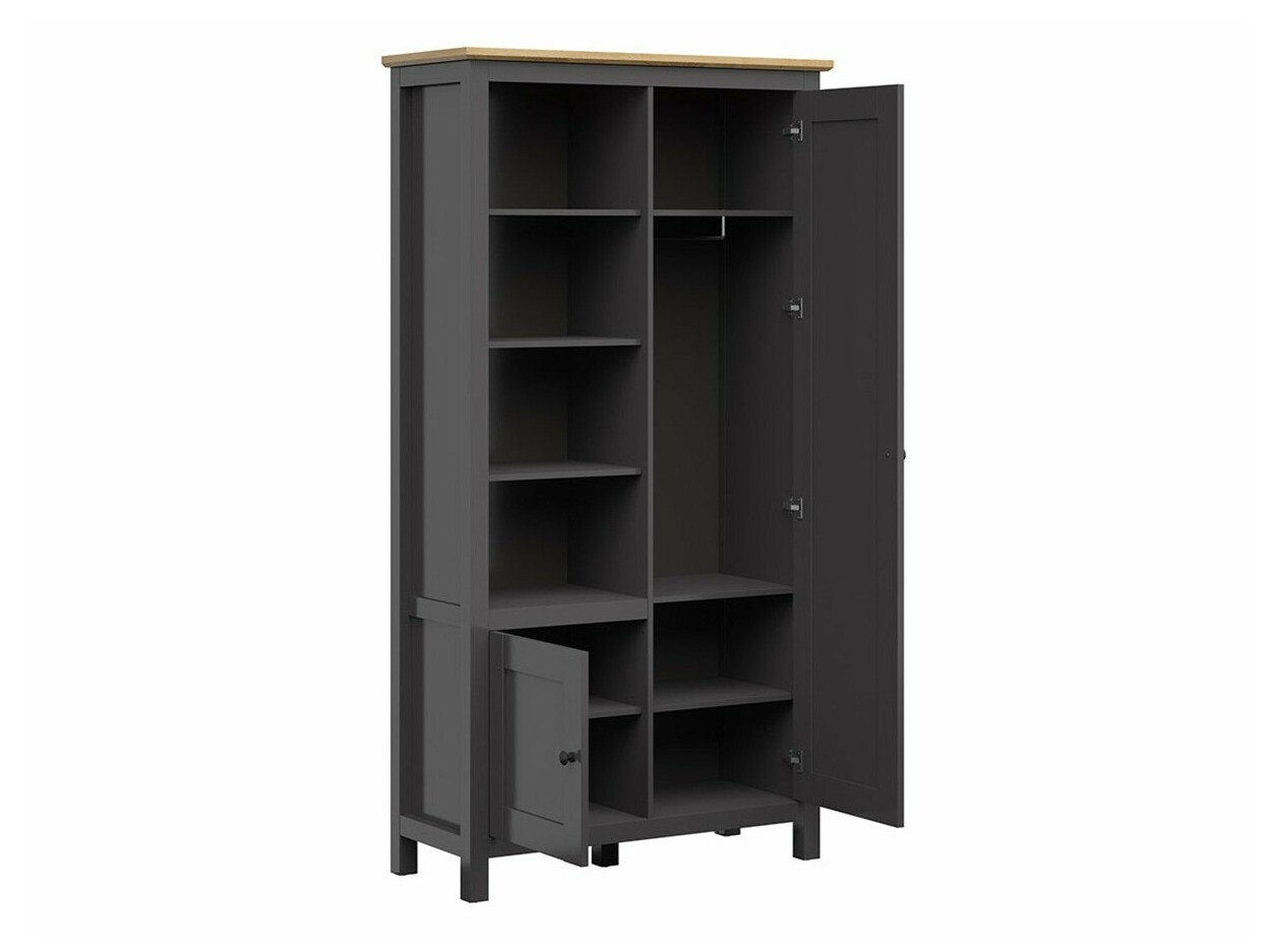 Ormar Sordoro 128 (Grafit + Hrast Artisan)