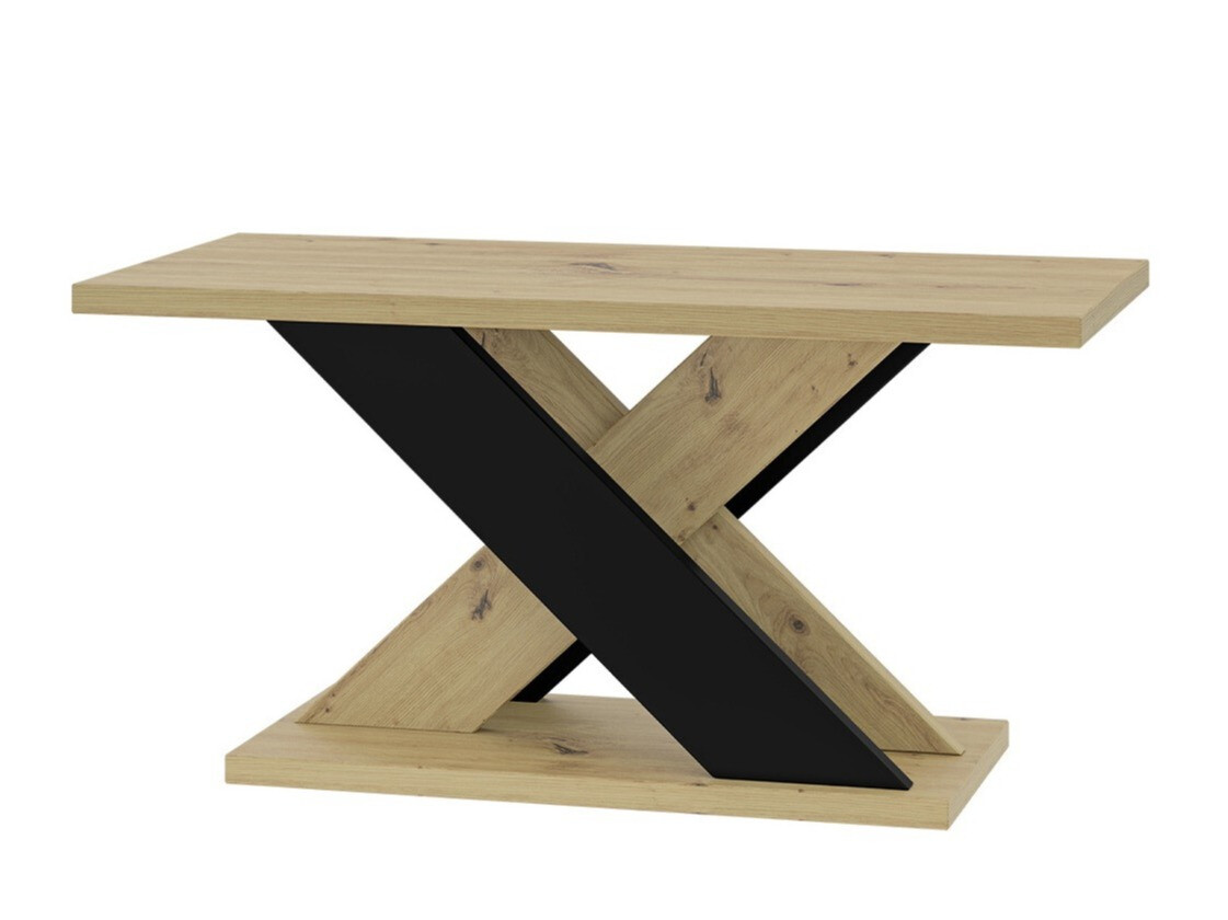 Stolić za kavu Goodyear 116 (Artisan hrast + Crna)