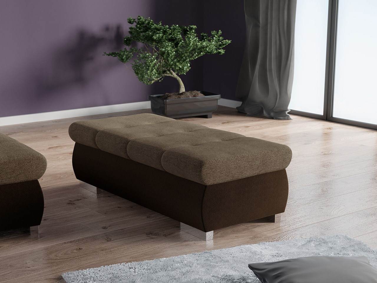 Tapecirana klupa Comfivo 123 (Kronos 06 + Matana 19)