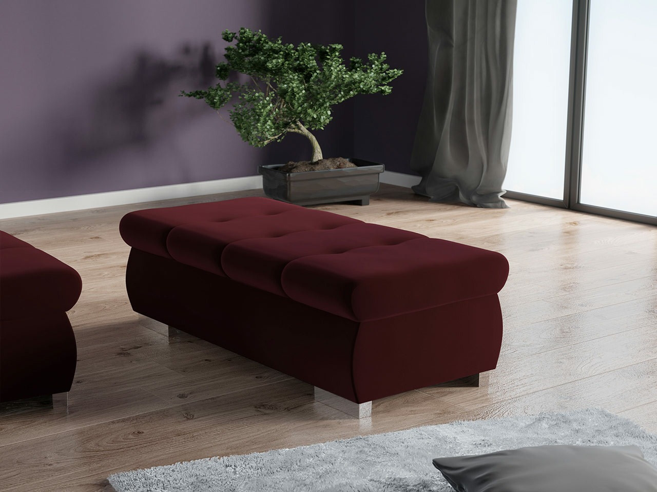 Tapecirana klupa Comfivo 123 (Venus Velvet 2932)