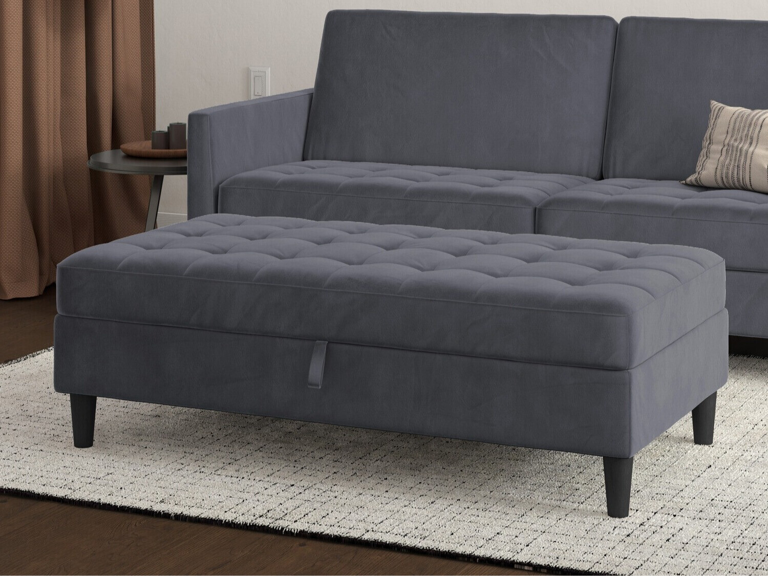 Tapecirana klupa Tulsa 544 (Siva)