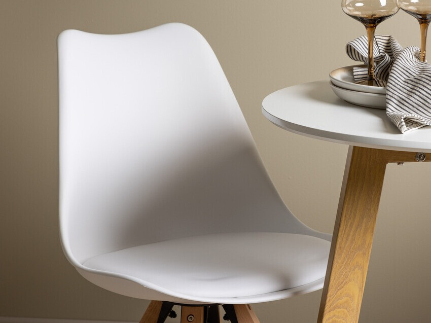 Blagovaonski set Dallas 3781 (Bijela + Svijetlo smeđa)