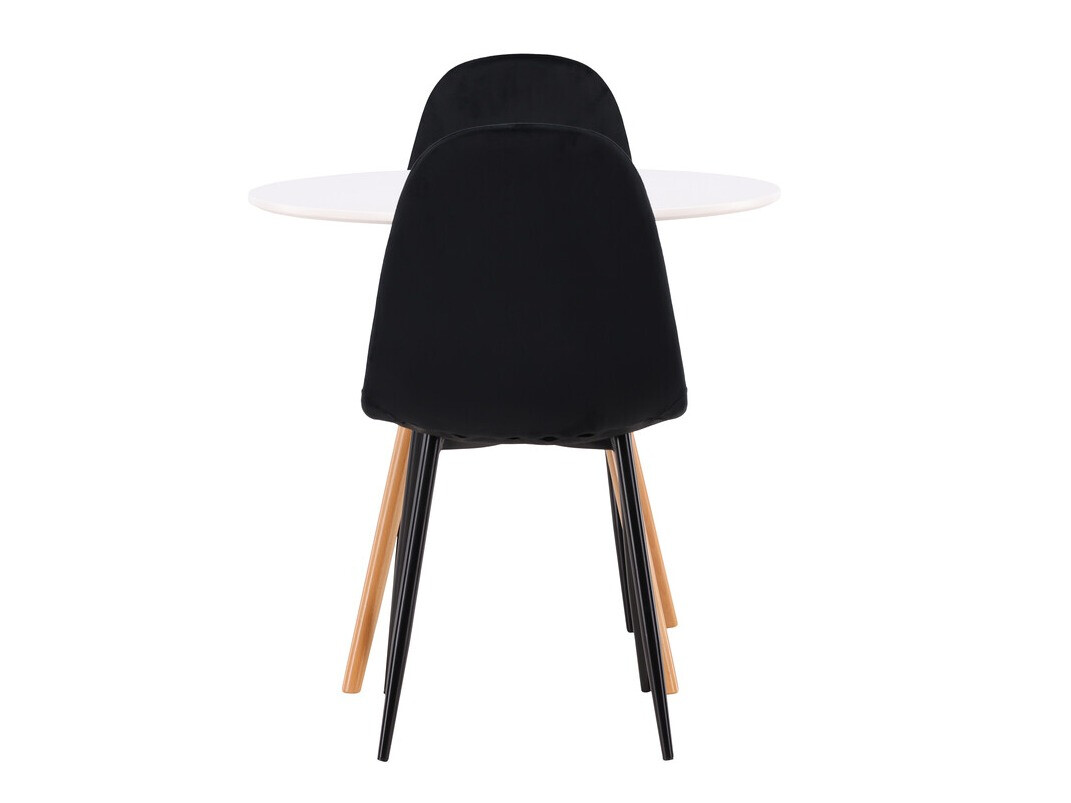 Blagovaonski set Dallas 3790 (Crna + Aksominė Crna)