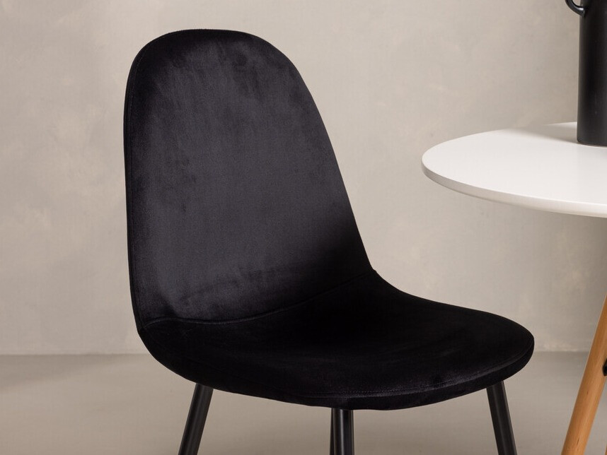 Blagovaonski set Dallas 3790 (Crna + Aksominė Crna)