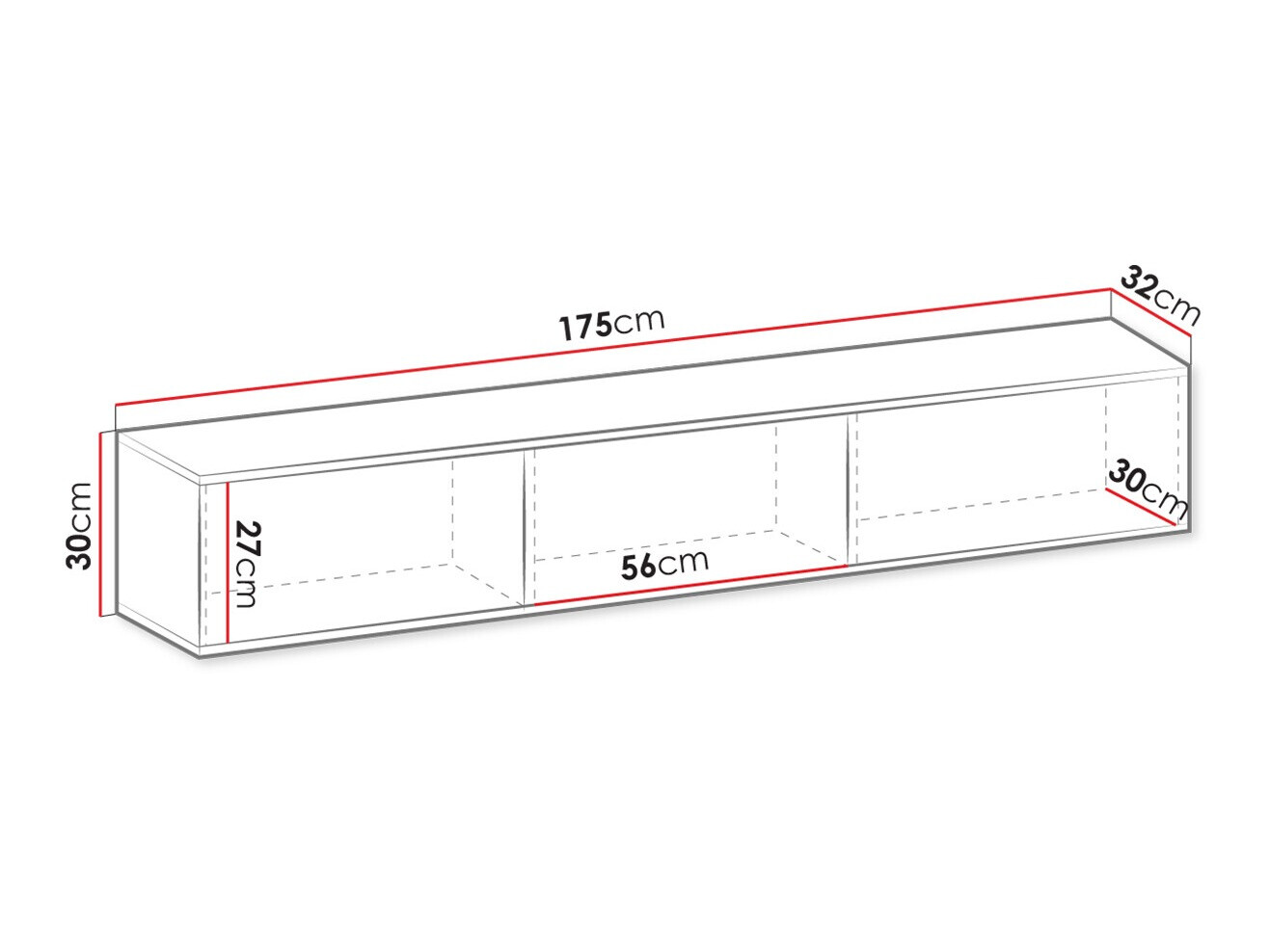 TV stol Princal (Bijela + Zlatna)