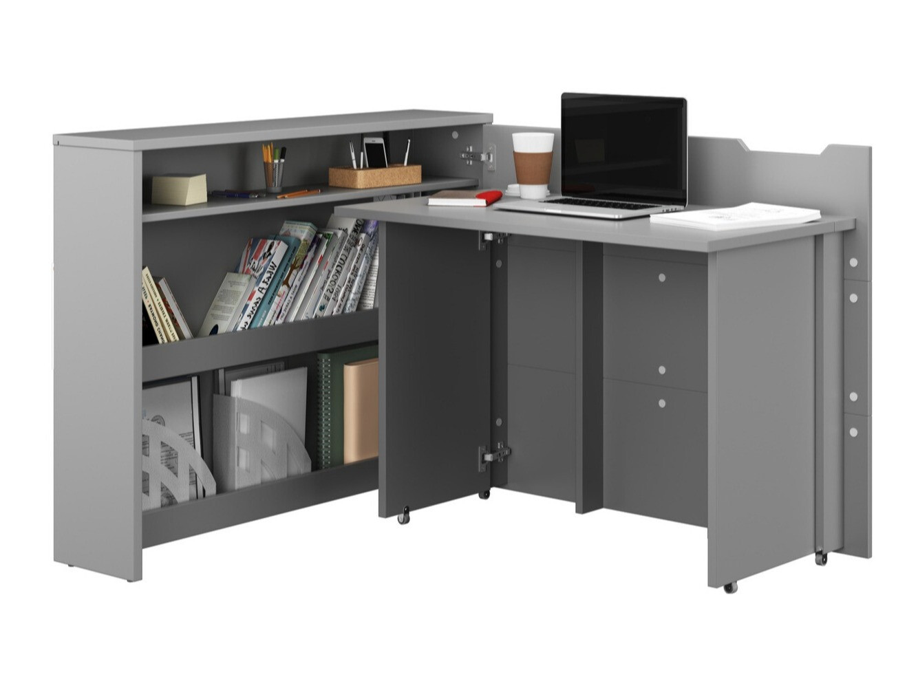 Kutni uredski stol Concept Pro Lenart (Siva)
