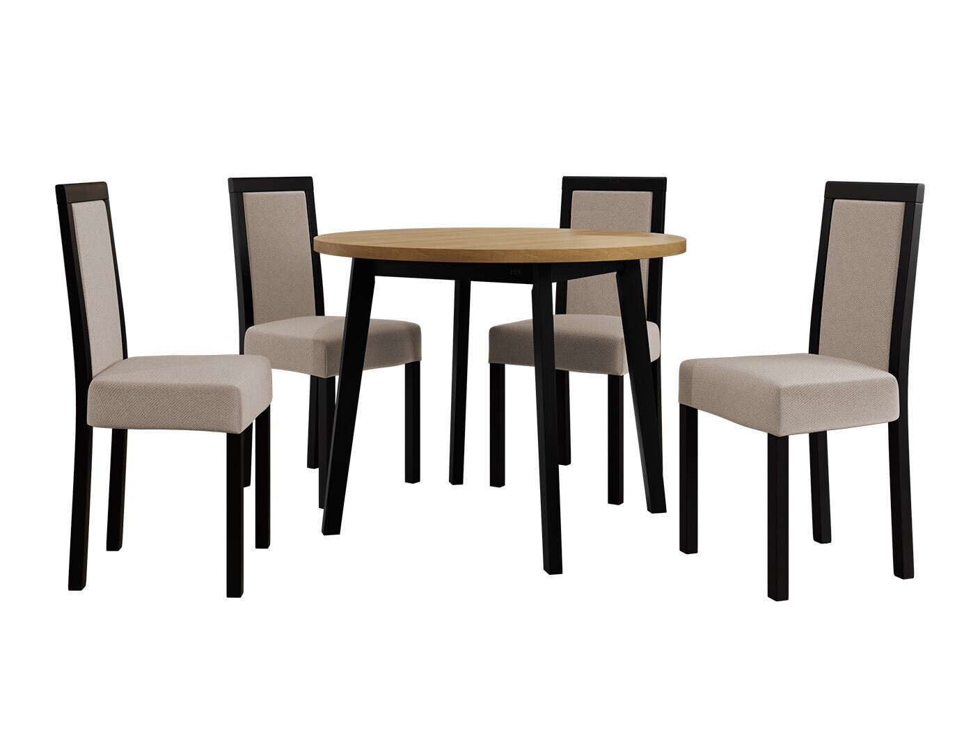 Blagovaonski set Victorville 256 (Hrast Grandson + Crna)