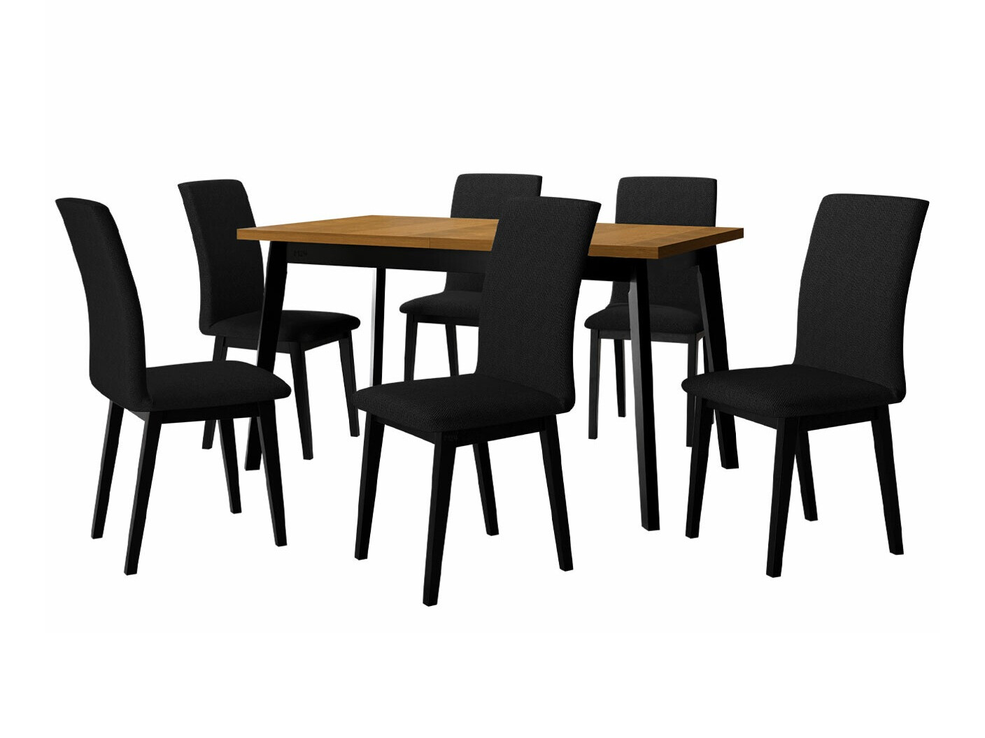 Blagovaonski set Victorville 288 (Hrast Grandson + Crna)