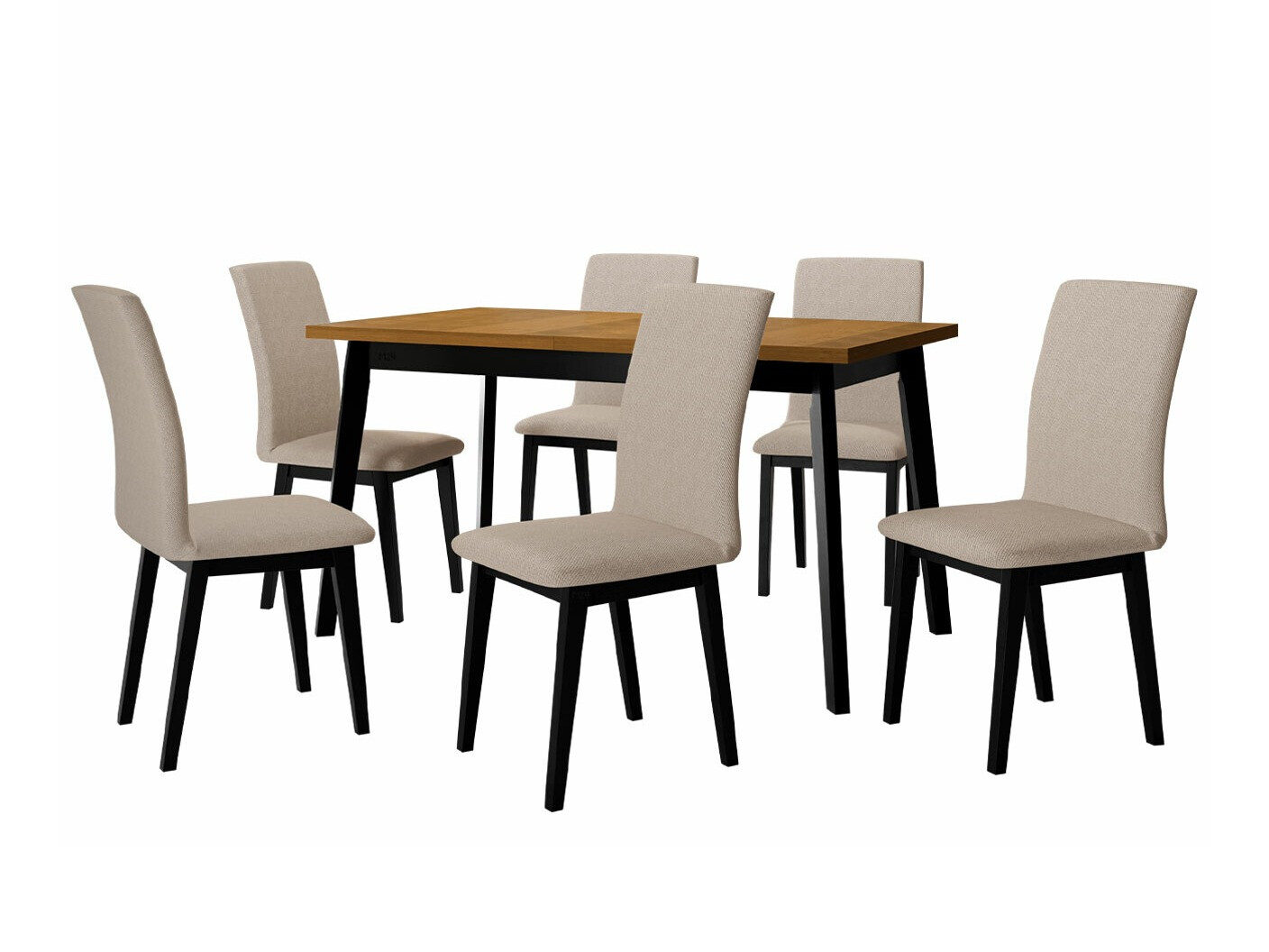 Blagovaonski set Victorville 288 (Hrast Grandson + Crna)