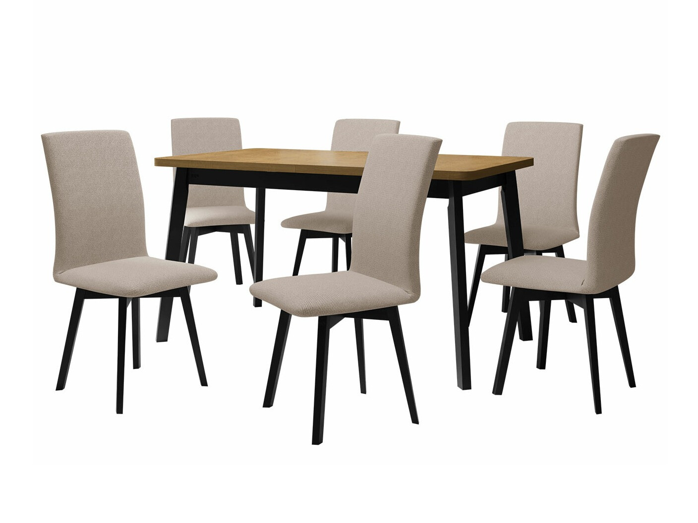 Blagovaonski set Victorville 292 (Sonoma hrast + Crna)