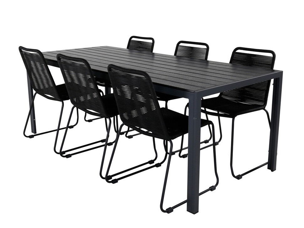 Set stola i stolica Dallas 3860 (Crna)