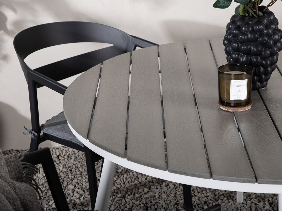 Set stola i stolica Dallas 4791 (Bijela + Siva)