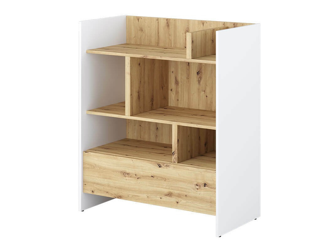 Polica Concept Pro Lenart VIII (Bijela + Hrast Artisan)