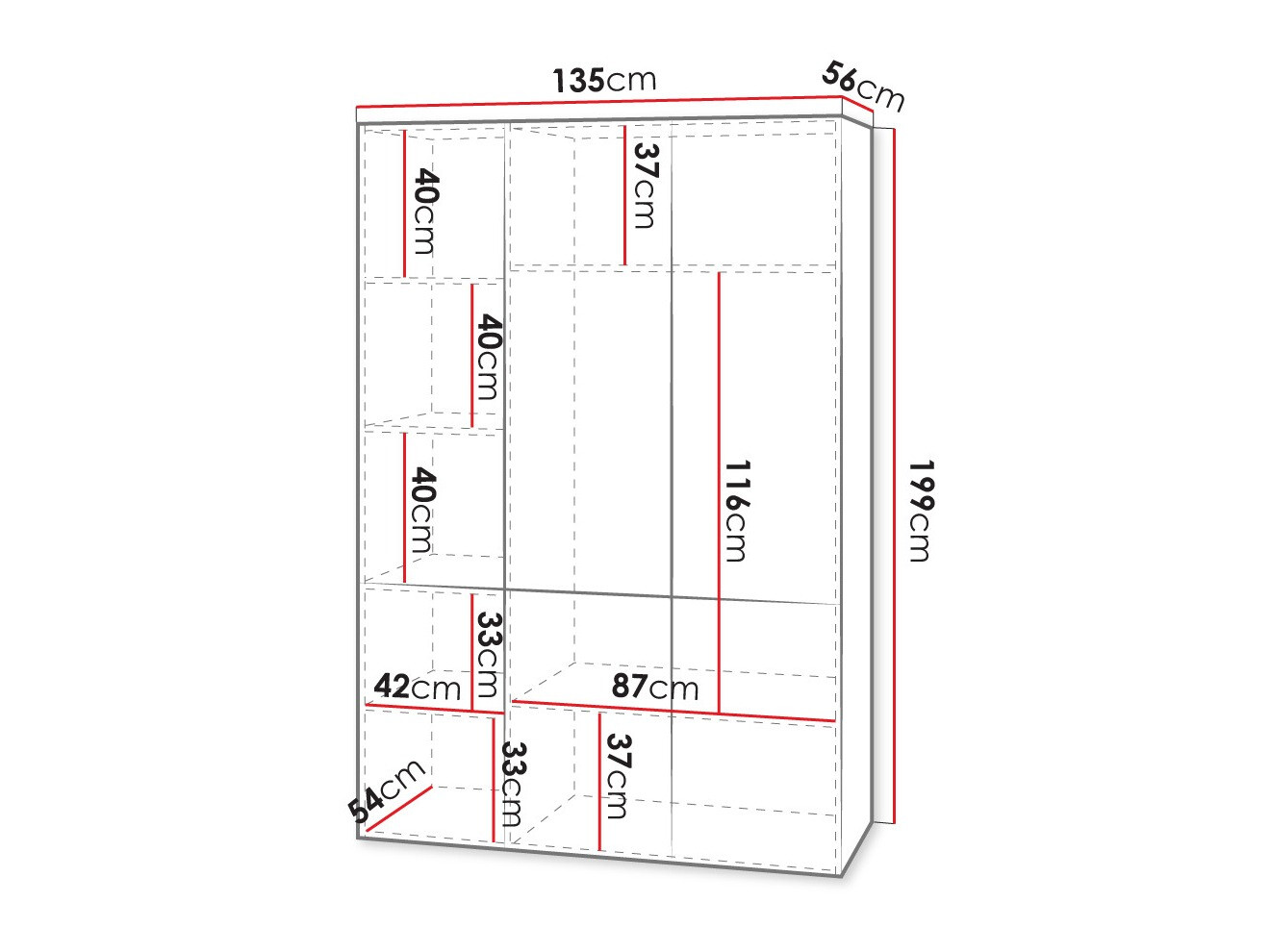 Ormar Levmari 114 (Bijela)