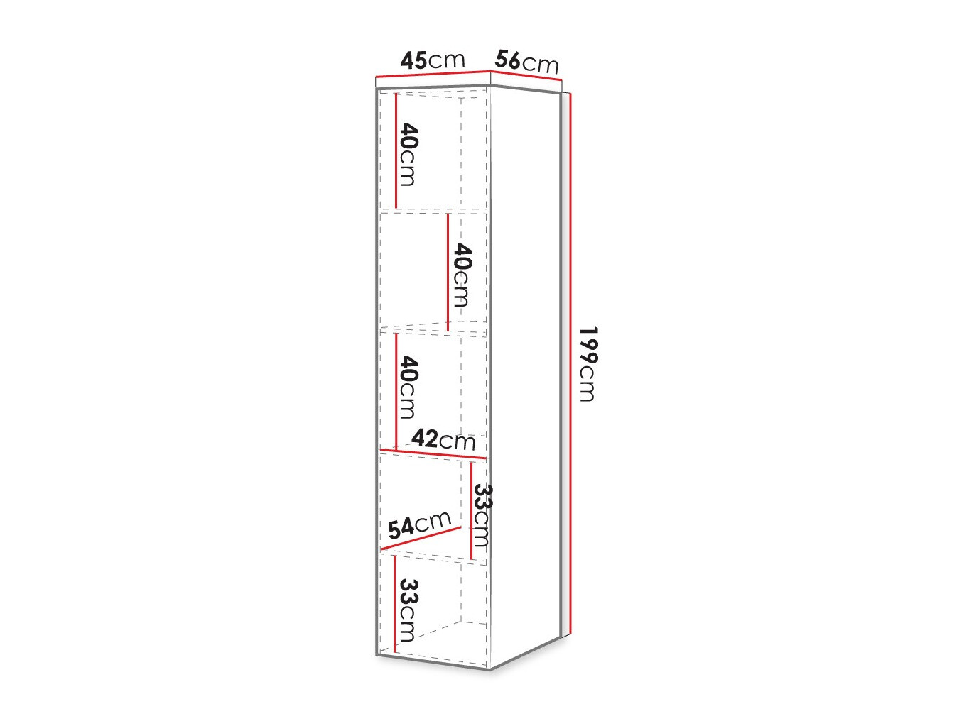Polica Dicto II (Bijela)