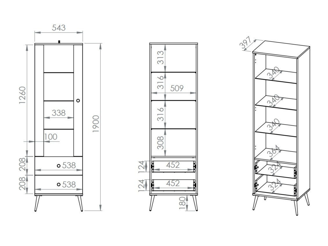Polica Flonovu 100 (Tamno plava + Zlatna)