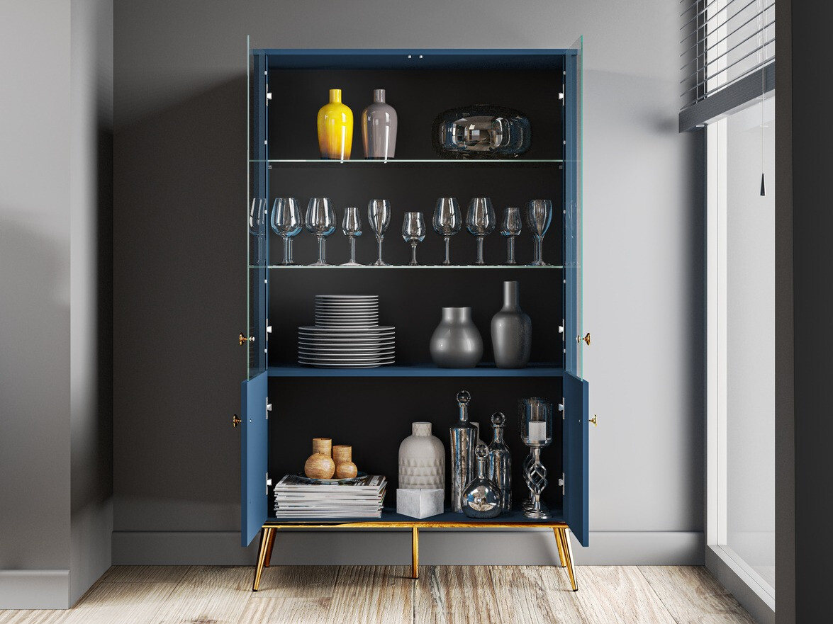 Polica Flonovu 101 (Tamno plava + Zlatna)