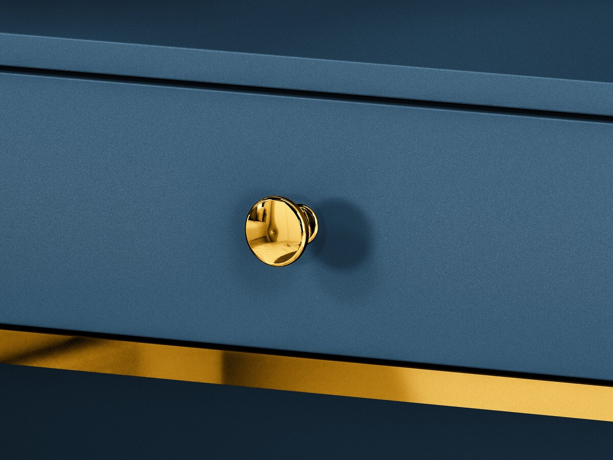 Toaletni stolić Flonovu 108 (Tamno plava + Zlatna)