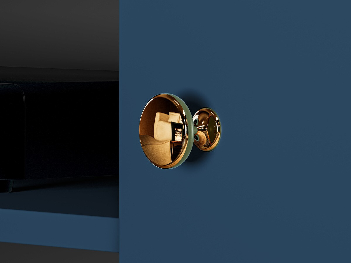 TV stol Flonovu 104 (Tamno plava + Zlatna)