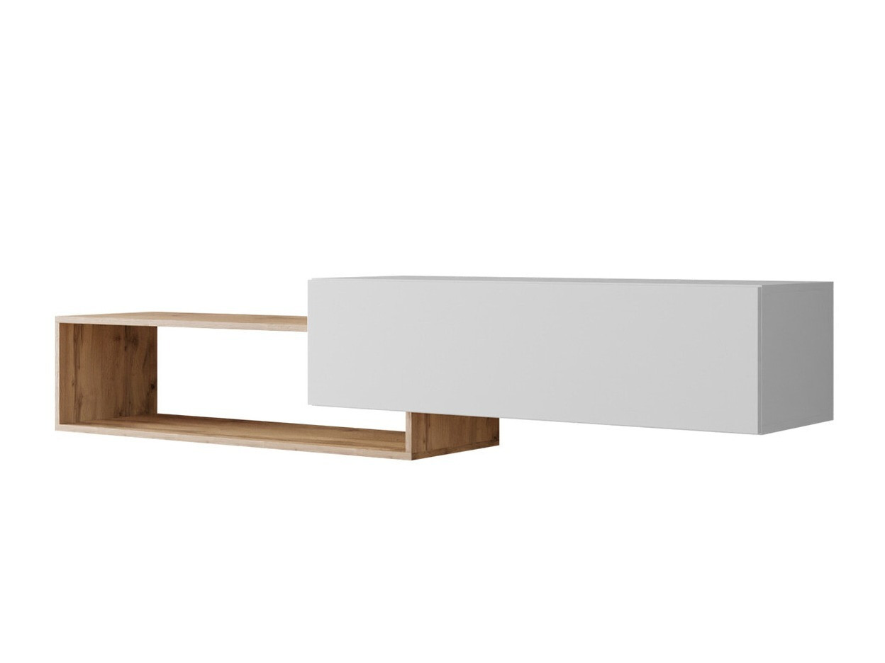TV stol Pinos (Bijela + Hrast Wotan)