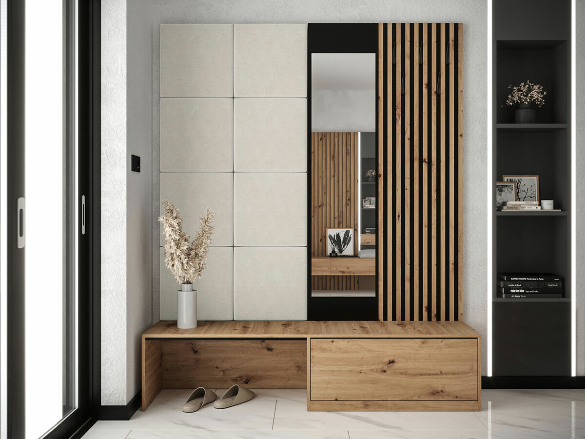 Set za hodnik Hartford 322 (Hrast Artisan + Manila 02)