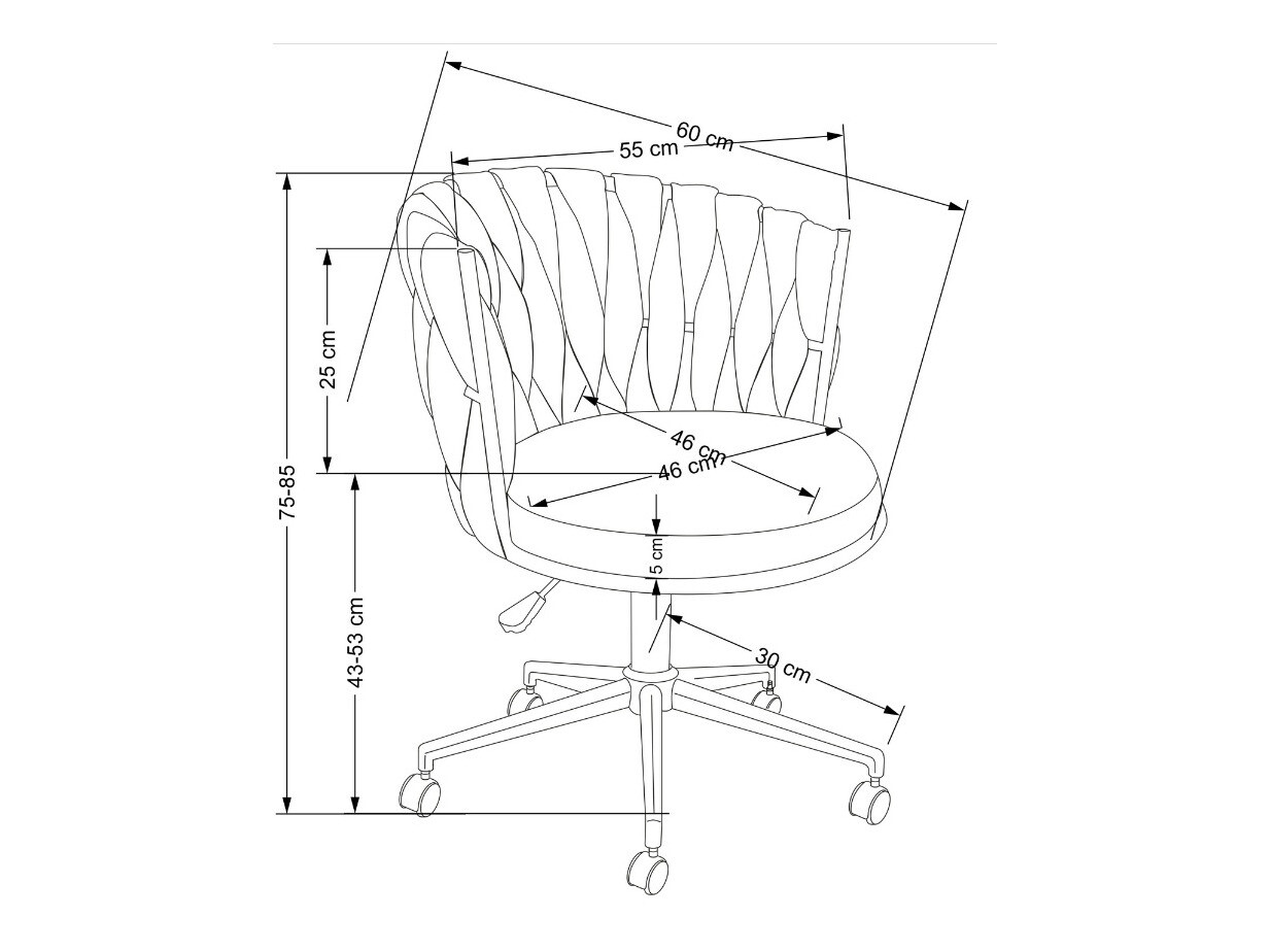 Uredska stolica Houston 1406 (Krem)